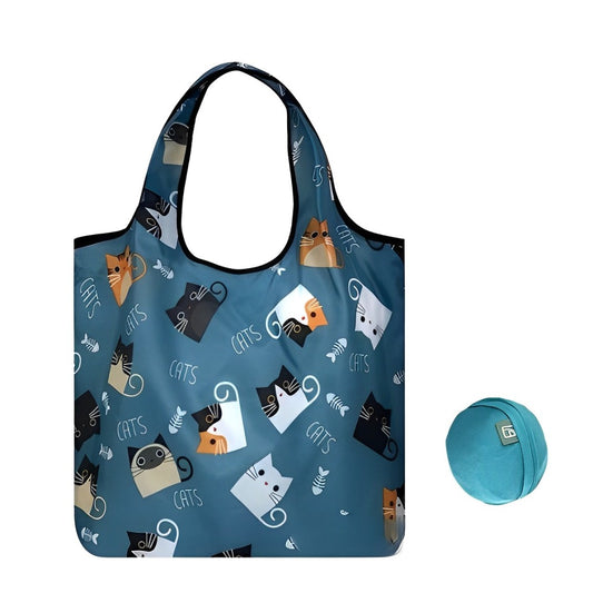 REUSABLE ROUND BALL-SHAPED FOLDABLE BAG